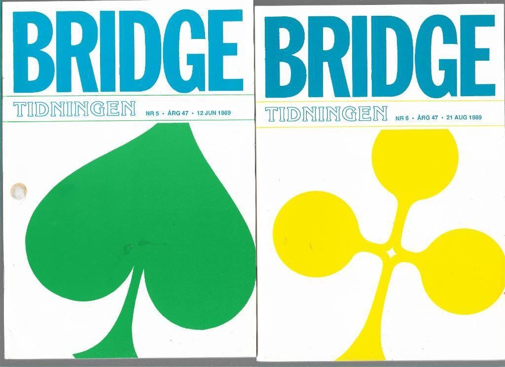 Bridgetidningen nr 5 & 6 1989 av Flodqvist Sven-Olof (red)