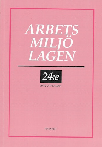 Arbetsmiljölagen av Ahlberg, Kerstin - Krook, Karl