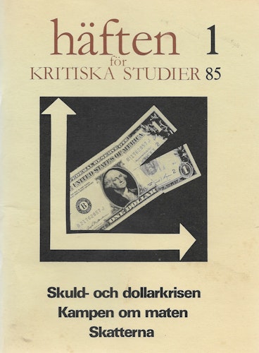 Häften för kritiska studier nr 1 1985