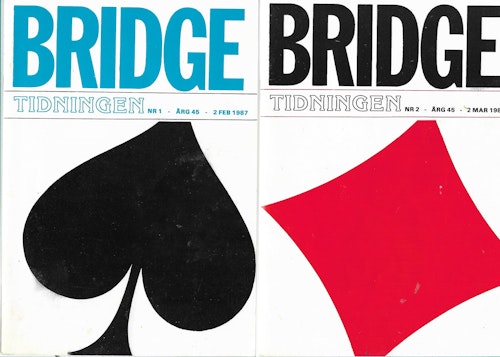Bridgetidningen nr 1& 2 1987 av Flodqvist Sven-Olof (red)