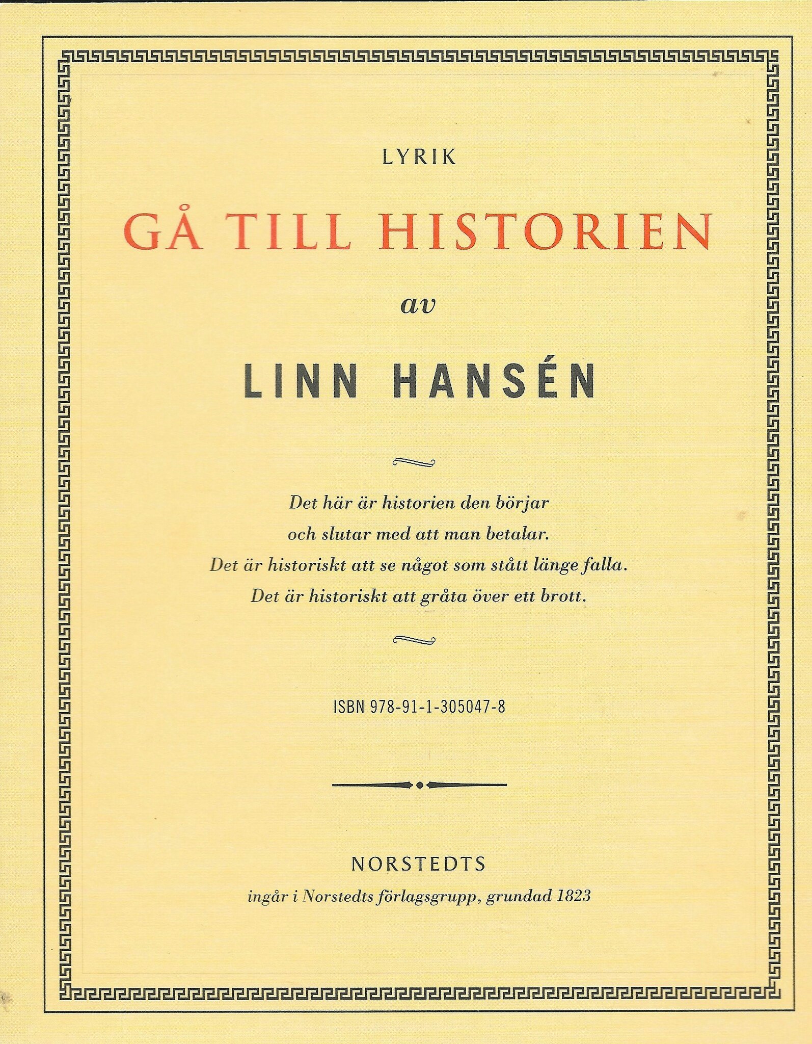 Gå till historien av Linn Hansén