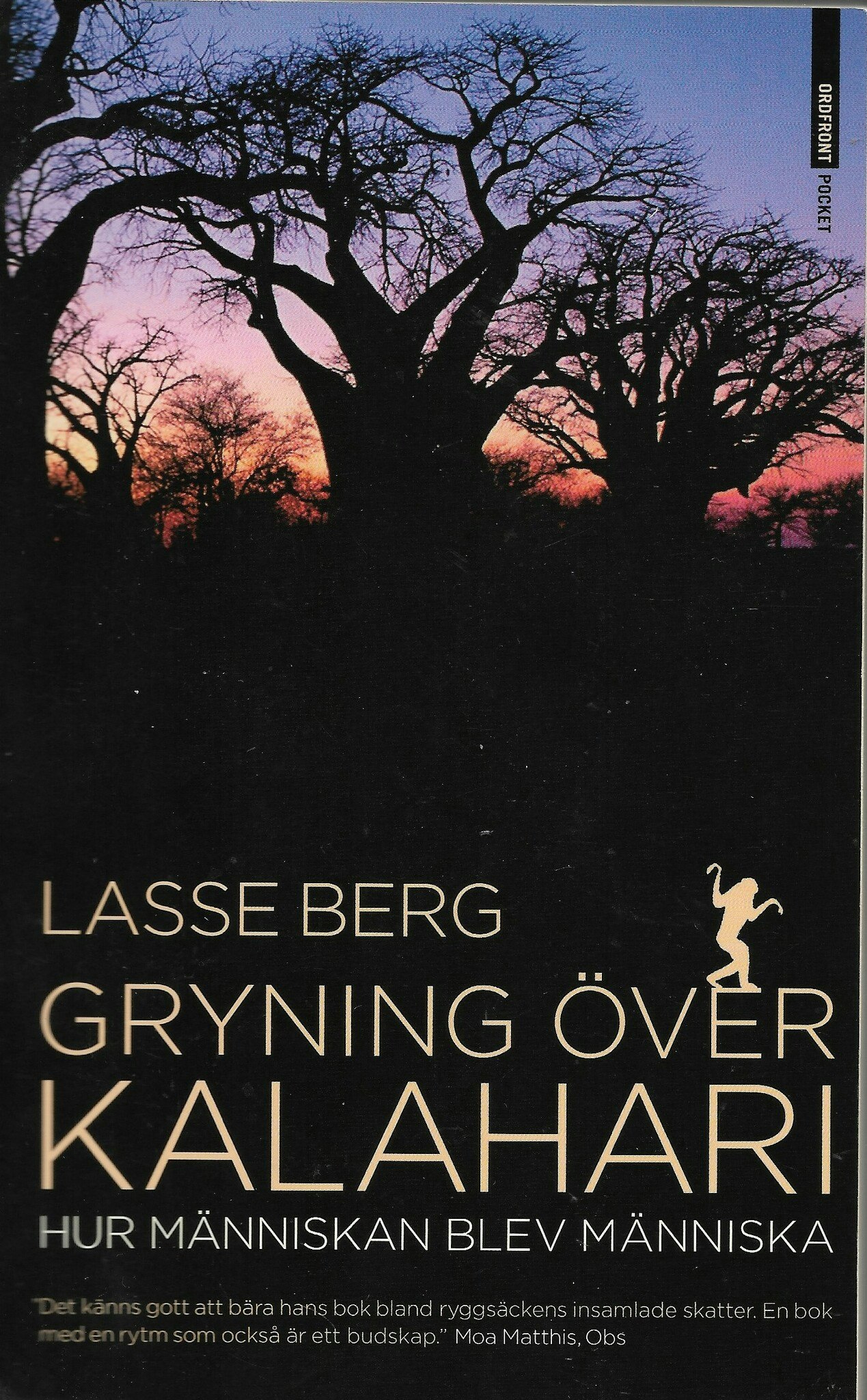 Gryning över Kalahari : hur människan blev människa av Berg, Lasse