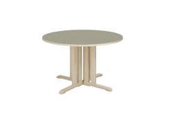 Linnea-pöytä Akustik laminaatti, koivu, pyöreä Ø120 cm, kork. 60 cm