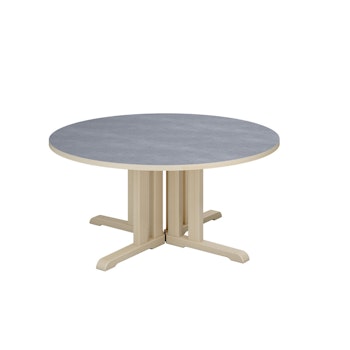 Linnea-pöytä Akustik laminaatti, koivu, pyöreä Ø120 cm, kork. 55 cm