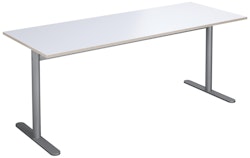 Cross T pilaripöytä 180 x 70 cm, HT, hopea jalusta