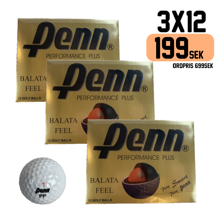 Golfboll 3X12pc Penn Performance