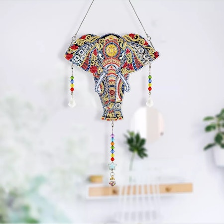 Diamond Painting Solfångare - Elefant