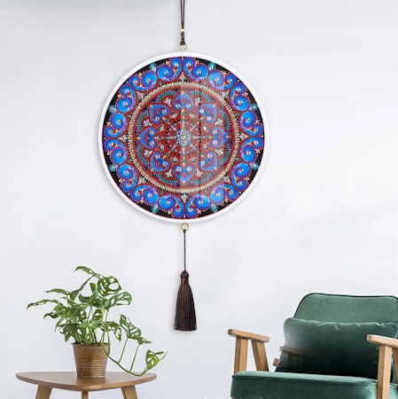 Väggdekoration med glas - Mandala