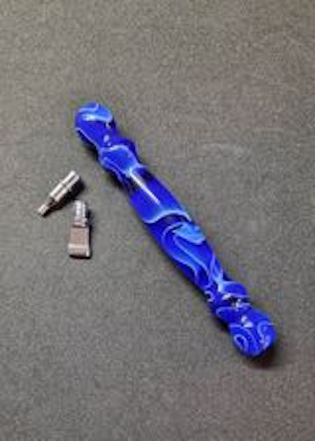 Ergonomisk penna med metalltippar - Mörkblå