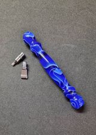 Ergonomisk penna med metalltippar - Mörkblå