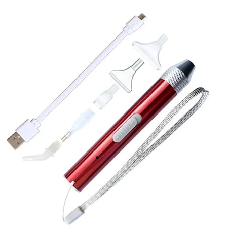 LEDpenna med medföljande tippar och laddare