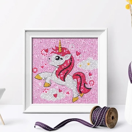 Barntavla - Unicorn Rosa