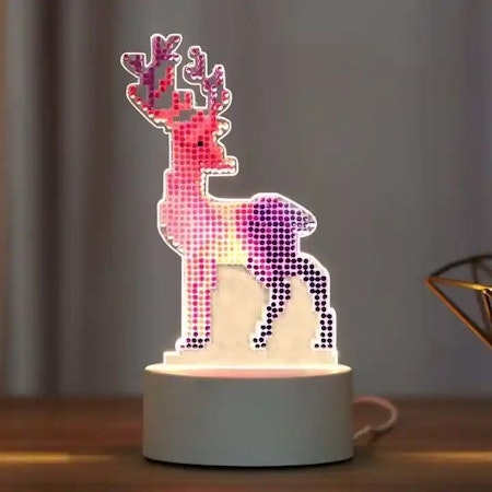 Diamond Painting Bordslampa - Rådjur