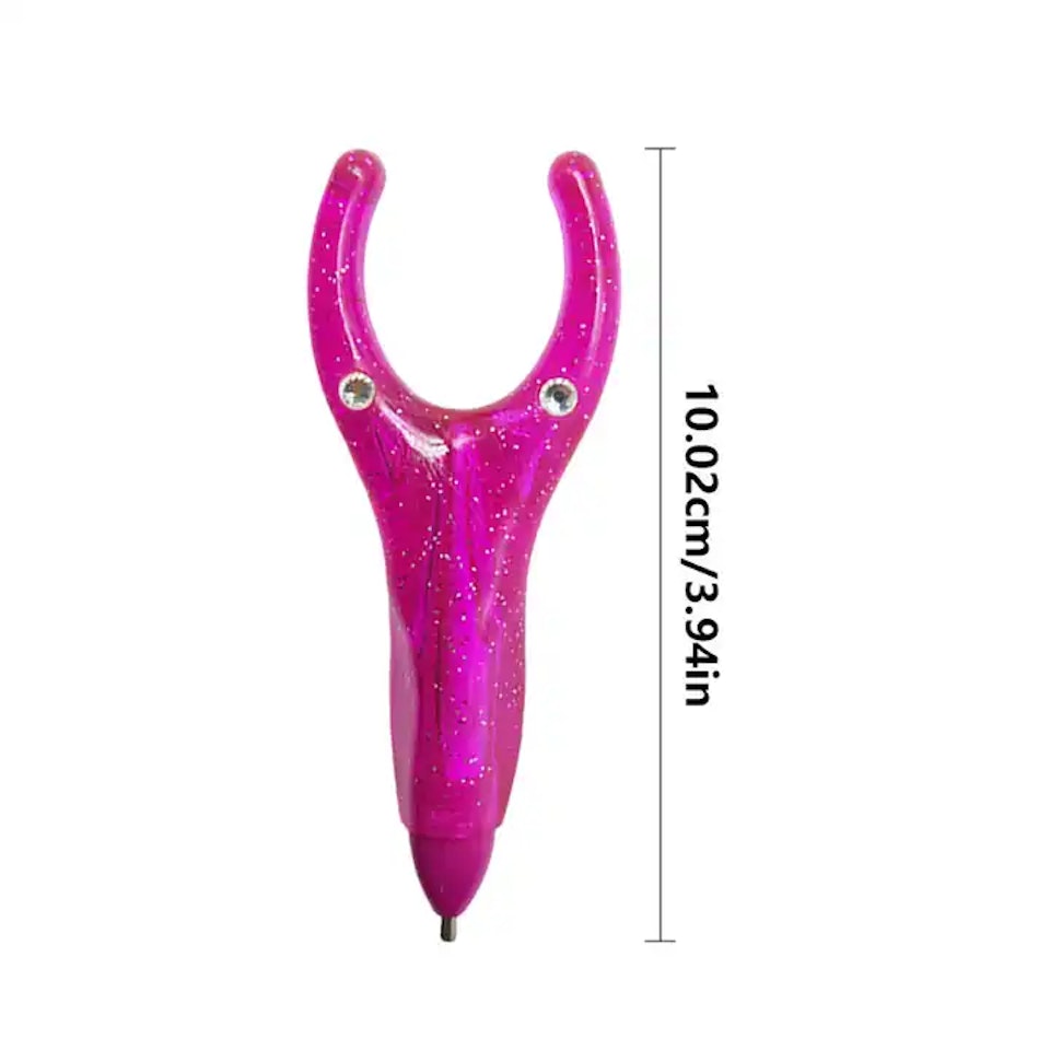 Ergonomisk penna med ett stadigt grepp