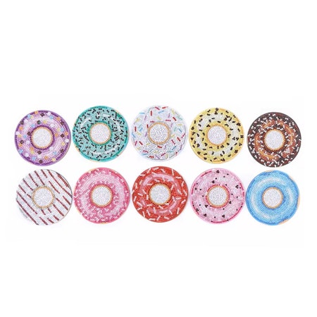 10-pack Diamond Painting Glasunderlägg