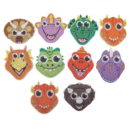 10-pack Diamond Painting Glasunderlägg
