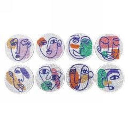 8-pack Diamond Painting Glasunderlägg