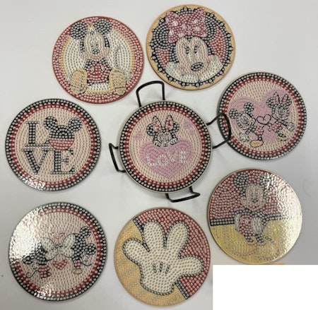 8-pack Diamond Painting Glasunderlägg