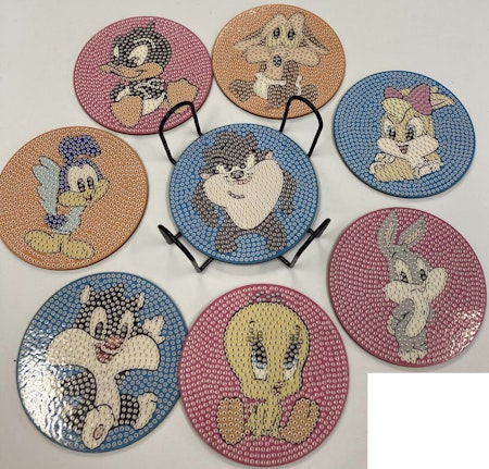 8-pack Diamond Painting Glasunderlägg