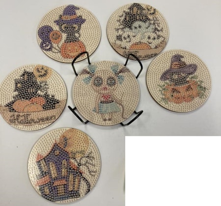 6-pack Diamond Painting Glasunderlägg