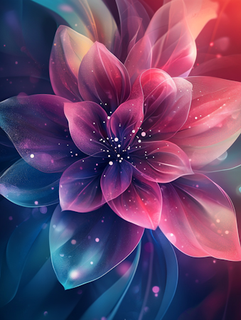 Diamond Painting Akryl - Blomma 20x30cm