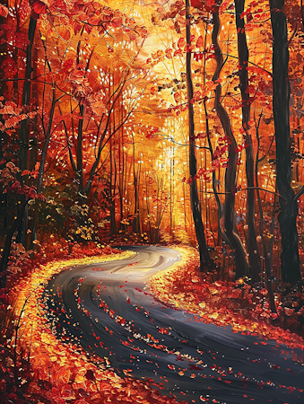 Diamond Painting Akryl - Skogsbild