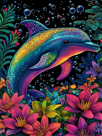 Paint By Number - Delfin 40x50cm