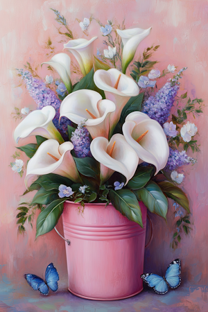 Paint By Number - Kallaliljor 40x50cm