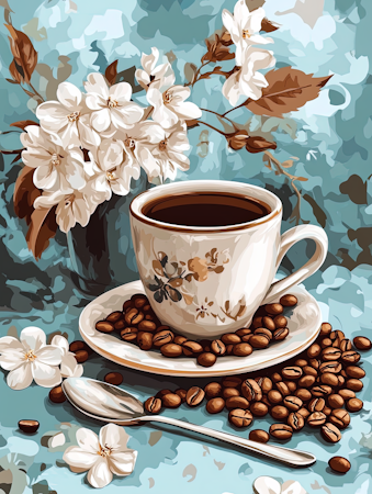 Paint By Number - Kaffekopp 30x40cm