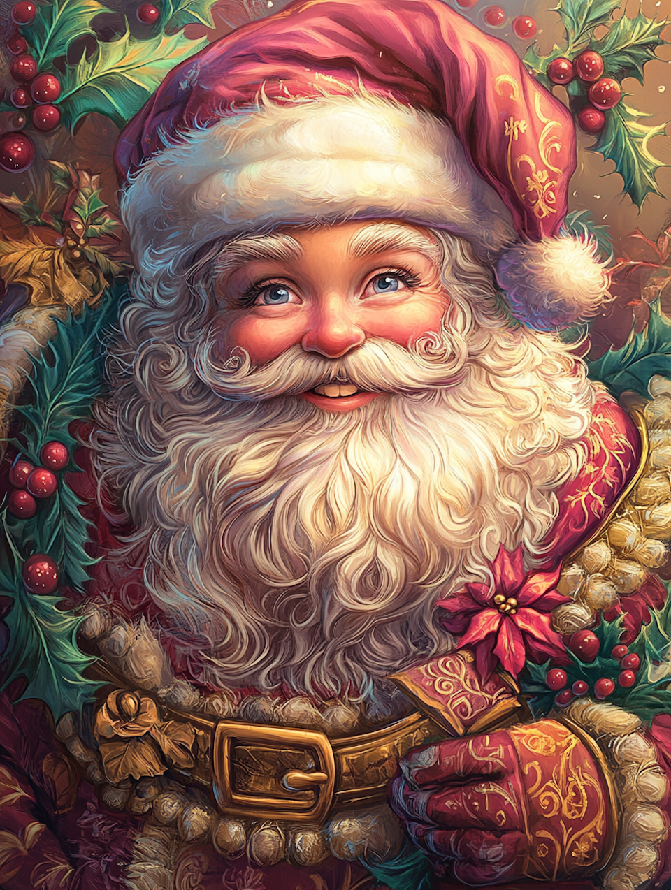 diamond painting, tomte och tistlar