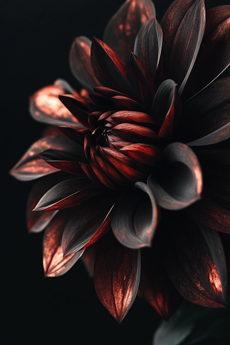 Diamond painting Resin - Röd blomsterkraft 40x60cm