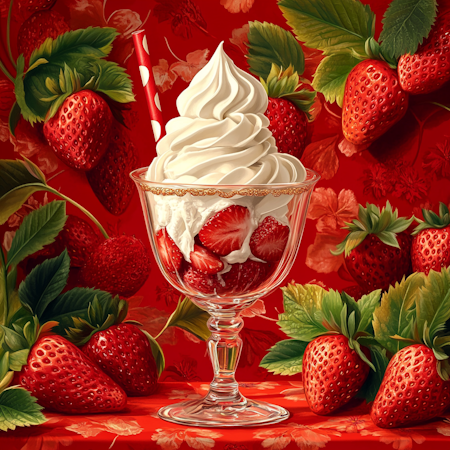Diamond Painting Akryl - Jordgubbslycka