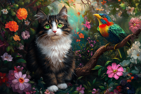 Diamond Painting Akryl - Den förtrollade trädgården 60x40cm