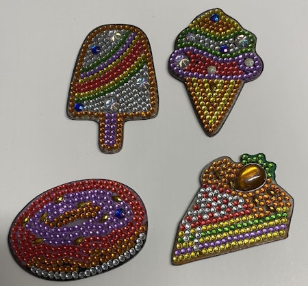 4-pack Kylskåpsmagneter - Glass