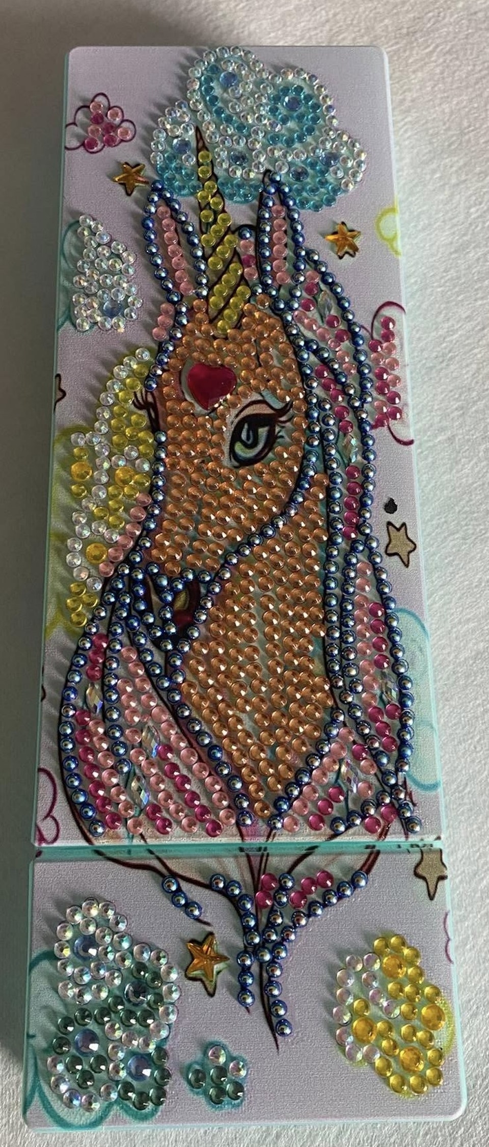 Diamond painting, pennskrin, diy, unicorn