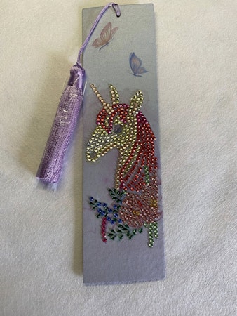 Diamond Painting Bokmärke - Unicorn