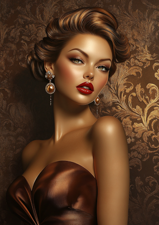 Diamond painting Resin - Bronsens drottning 50x70cm