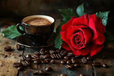 Diamond painting Resin - Kaffestund med passion 60x40cm
