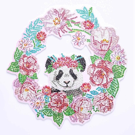 Diamond Painting Dörrkrans Panda