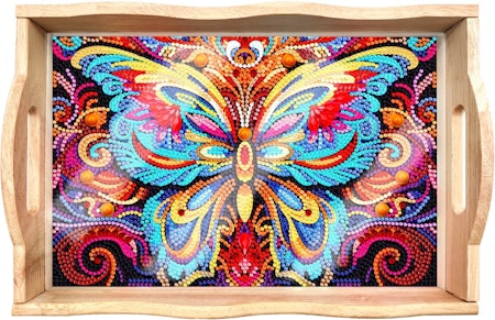 Diamond Painting Serveringsbricka - Fjäril