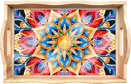 Diamond Painting Serveringsbricka - Mandala1