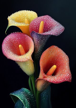 Diamond painting Resin - Daggklockornas prisma 50x70cm