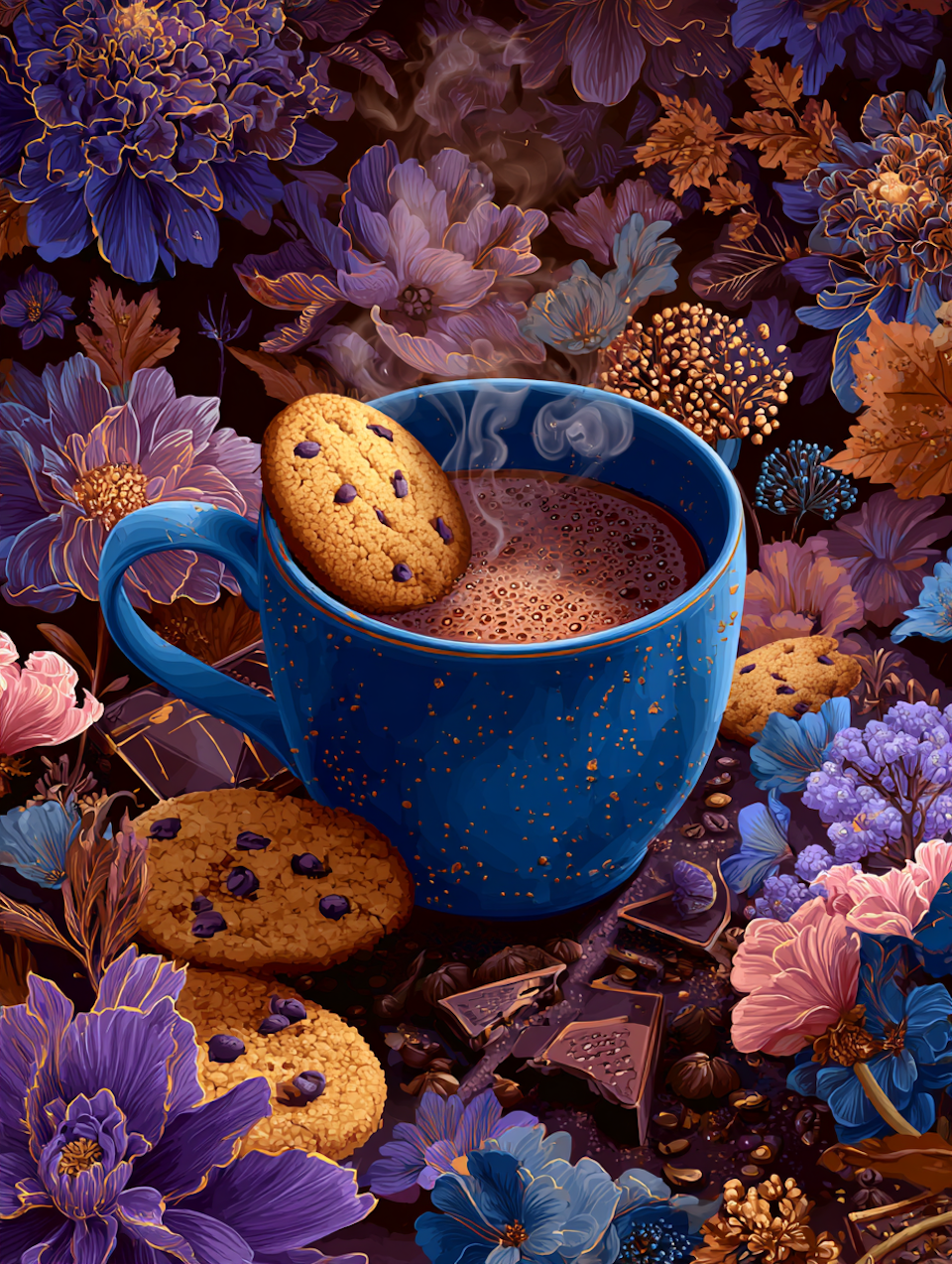 Diamond Painting Akryl - Ångande varm choklad med kakao (Beställningsvara)