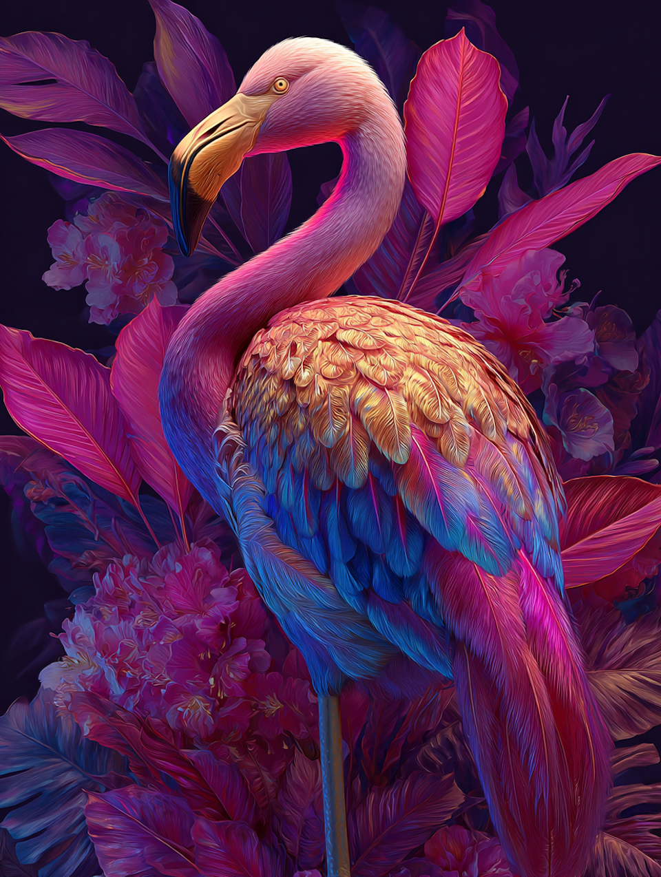 Diamond Painting - Exotisk fågel (Beställningsvara)
