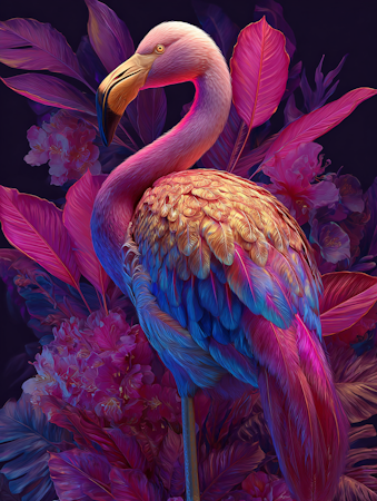 Diamond Painting - Exotisk fågel (Beställningsvara)