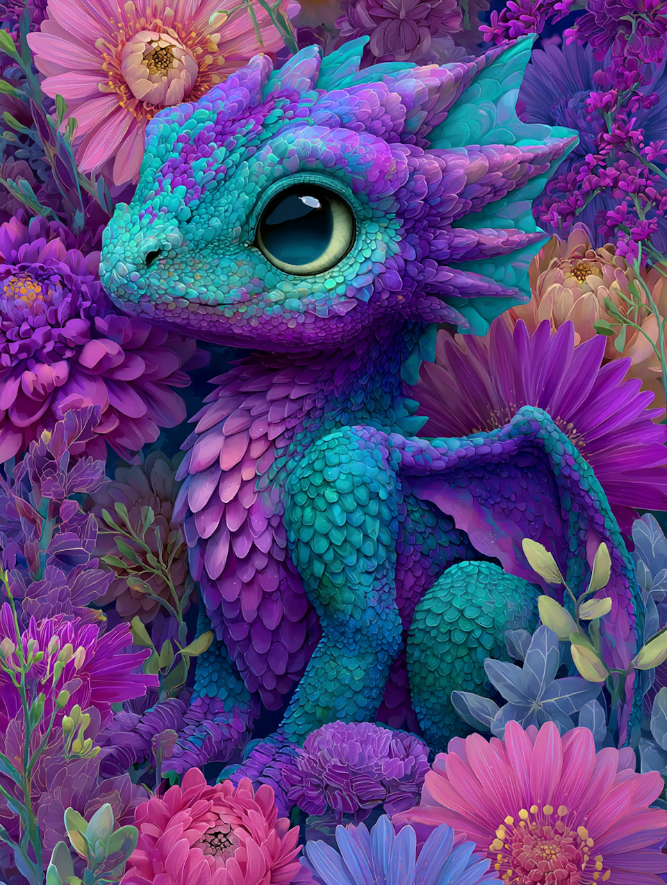 Diamond Painting - Blomsterdalens väktare (Beställningsvara)