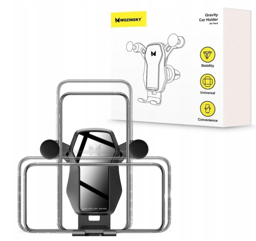 Universal Gravity Mobilholder med Klemme 360" IMPERIUS 1/2