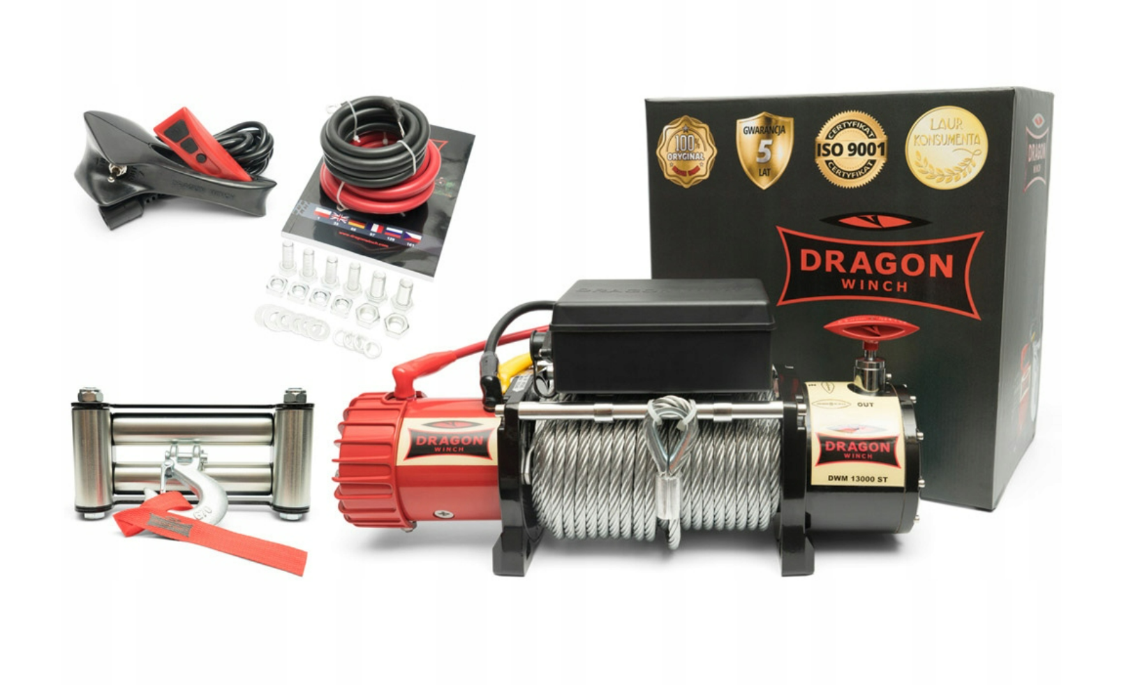 Vinsj OFF ROAD Dragon Winch Maverick DWM13000ST  6T/12T 12V