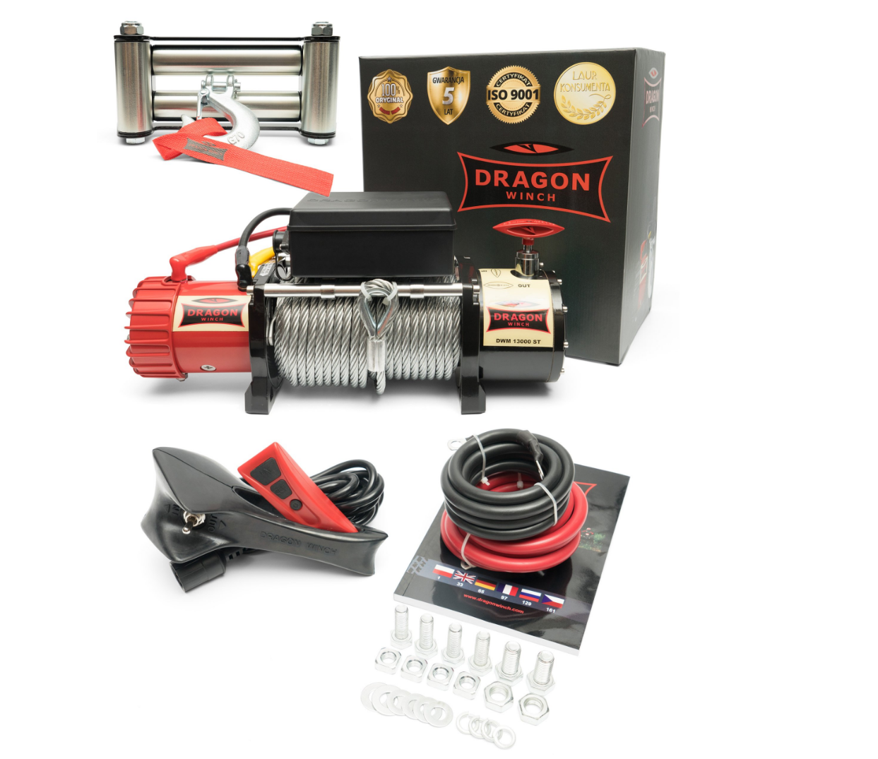 Vinsj OFF ROAD Dragon Winch Maverick DWM13000ST  6T/12T 12V