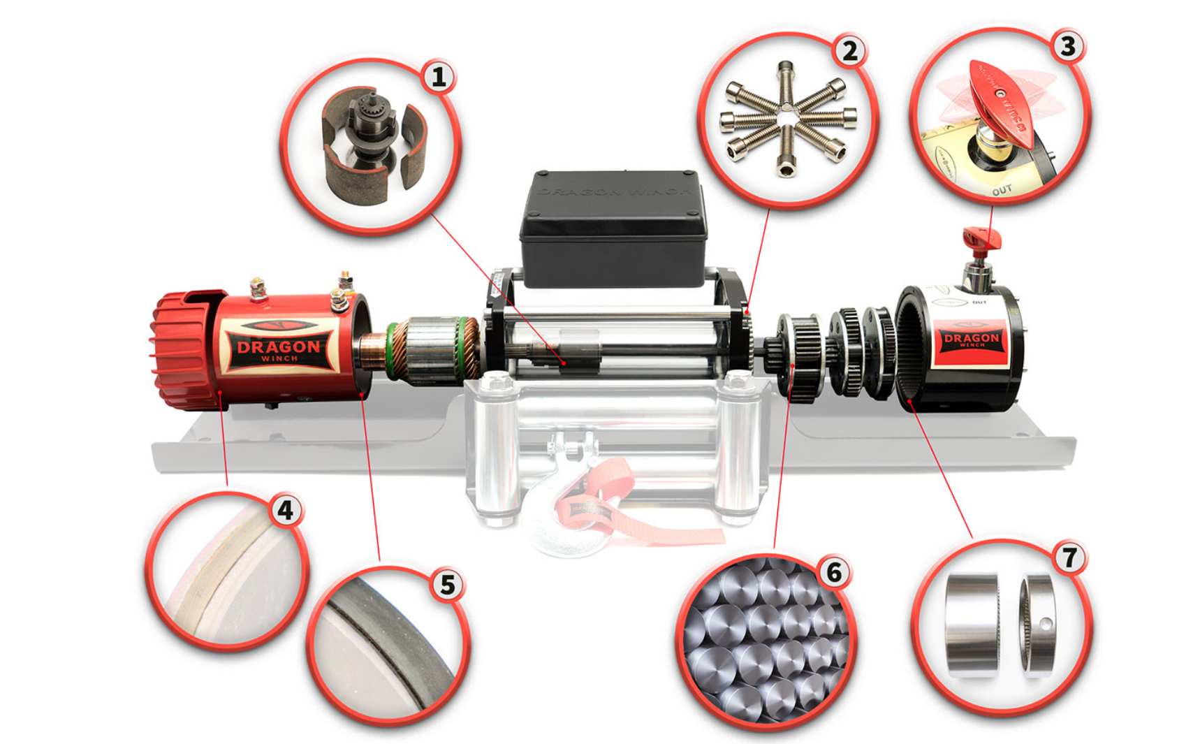 Vinsj OFF ROAD Dragon Winch Maverick DWM13000ST  6T/12T 12V